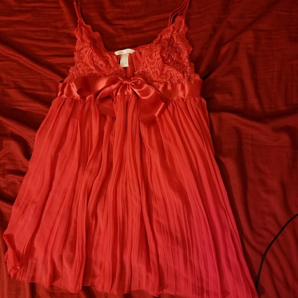Victoria's Secret Red Lace Babydoll